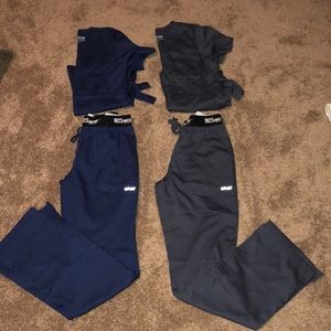Two sets of Grey’s Anatomy scrubs